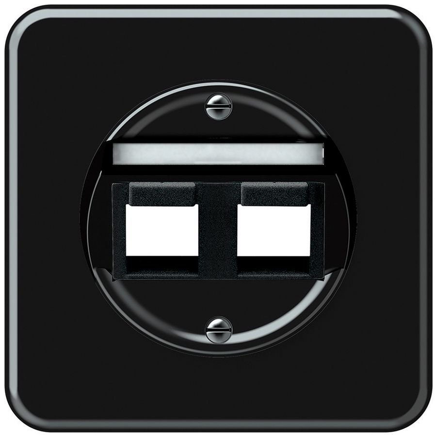 Kit di montaggio INC origin obliquo 2×Keystone 92×92mm nero