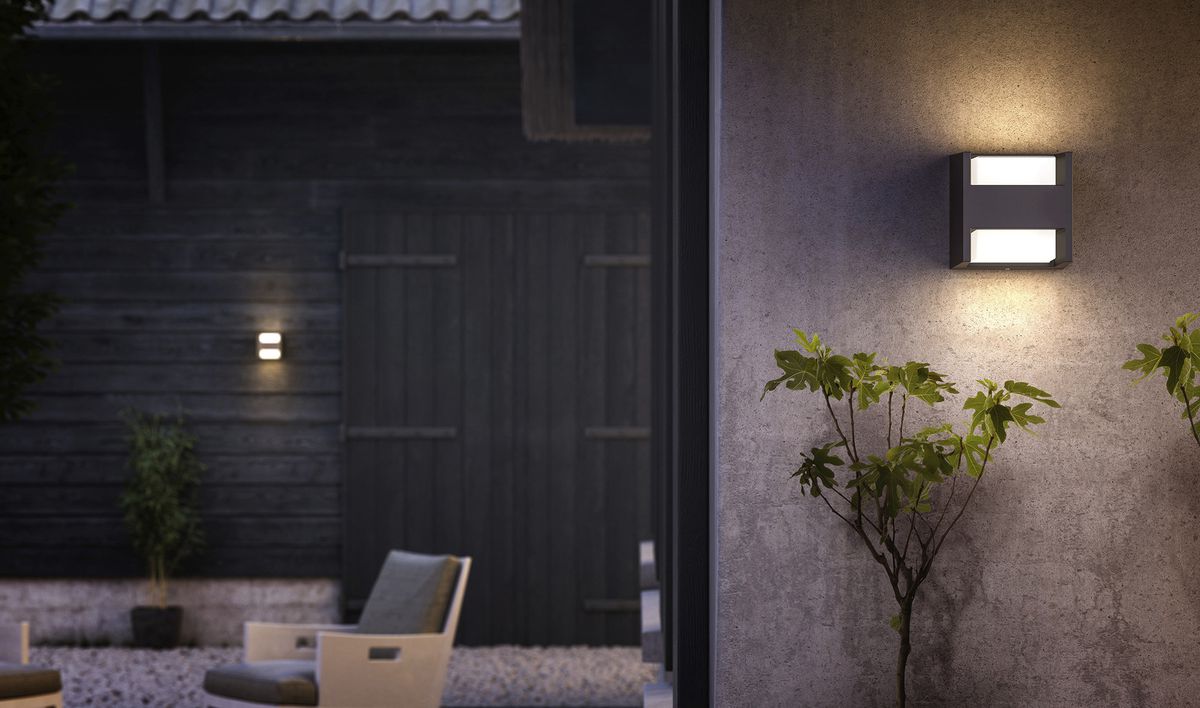 Applique LED Arbour 4.5W 2700K 127×130×130mm IP44 anthracite