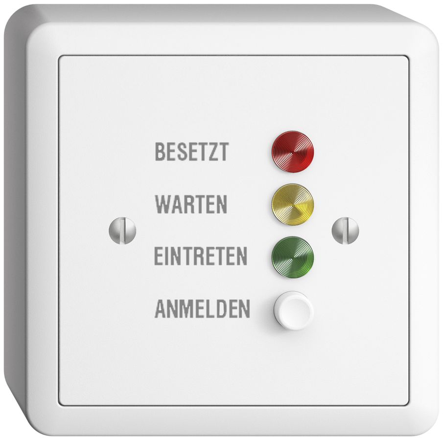 AP-Türstation für Rufleuchte deutsch, EDIZIOdue weiss