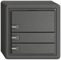 AP-KNX-Taster RGB EDIZIO.liv SNAPFIX® Temperaturfüh.RGB-LED 3×T 1-Tbed.dgu