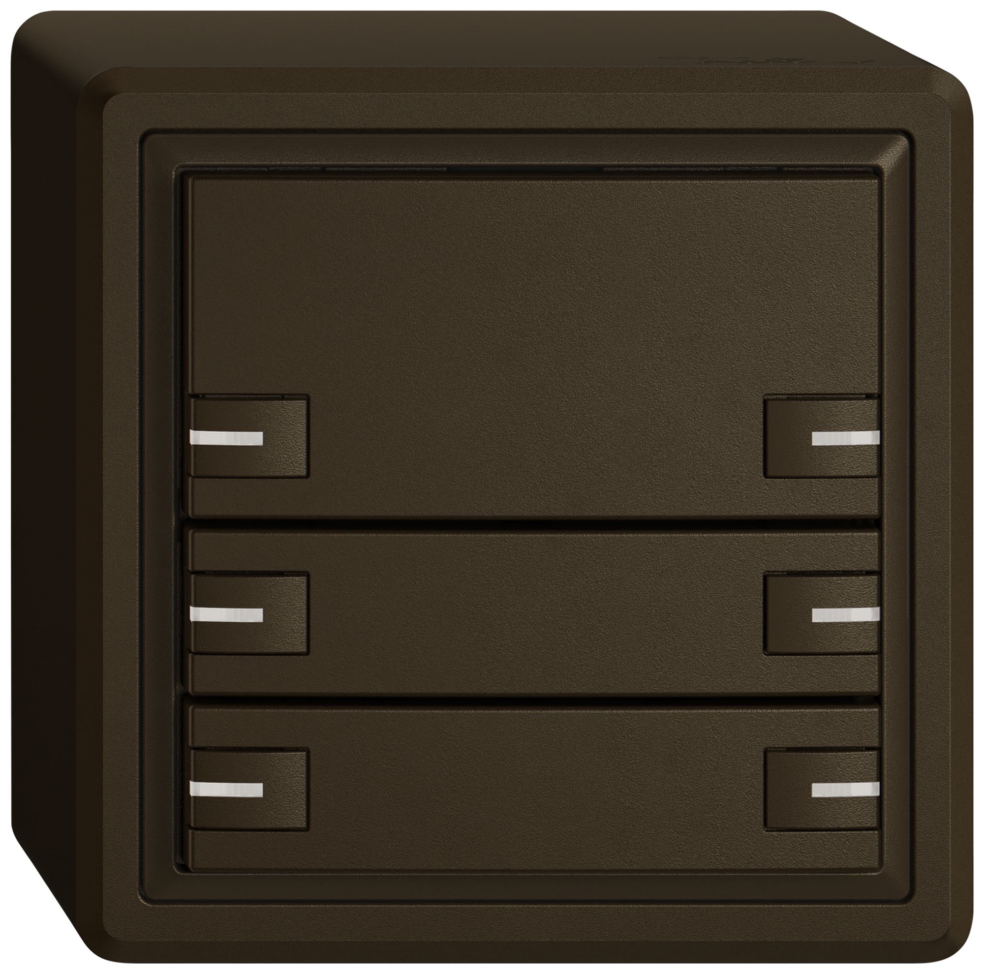 Pulsante KNX RGB AP EDIZIO.liv SNAPFIX® sensore temp.RGB-LED 6× com.1T ma