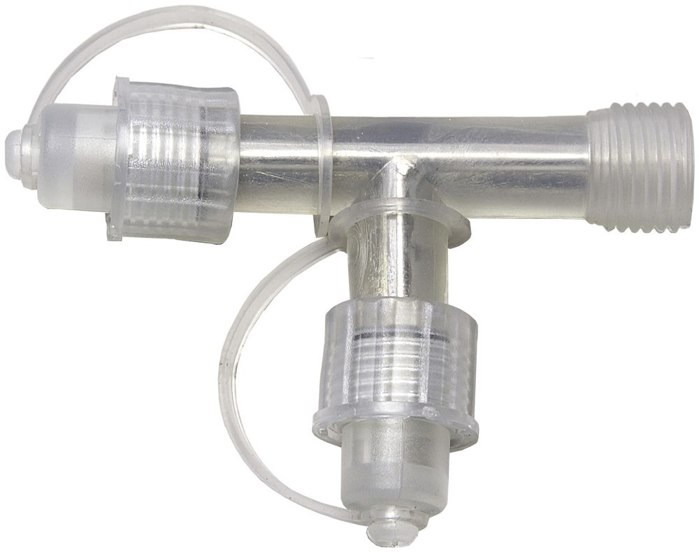 Distributore a T System LED/Expo Extra trasparente, con 2 partenze da avvitare