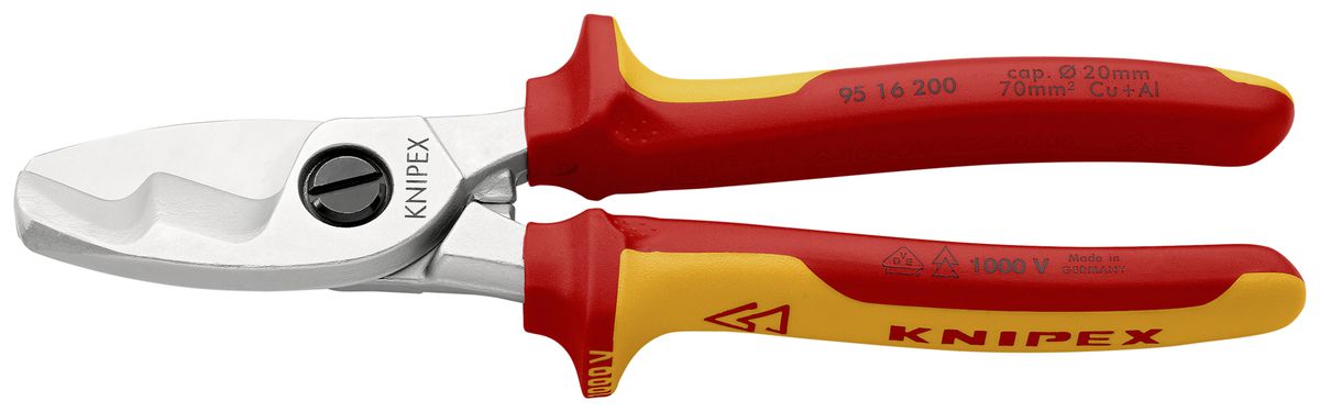 Kabelschere KNIPEX für Ø20mm max VDE 200mm