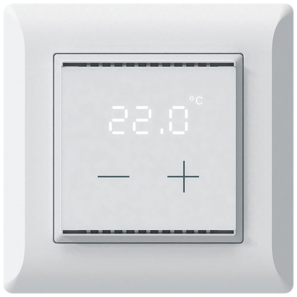 Termostato ambiente KNX INC KLI con display LED bianco