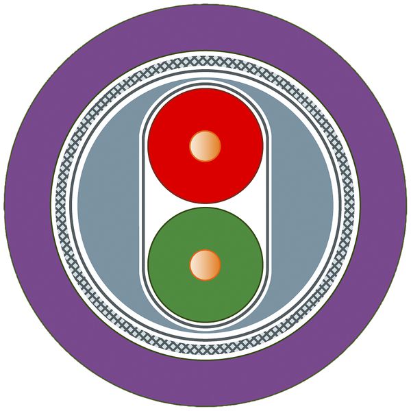 Câble bus Siemens PB FC Standard 1×2×0.65 blindé PROFIBUS, Eca, violet