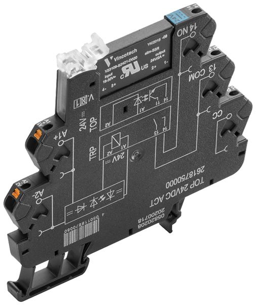 Halbleiterrelais WM TOP NO MOSFET 19.2…28.8VDC 2A/33VDC push-in