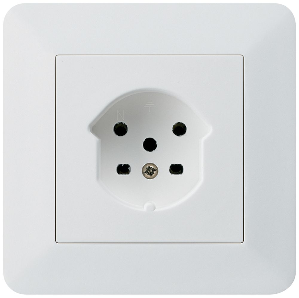 UP-Steckdose kallysto.trend T15 weiss Schraubklemme