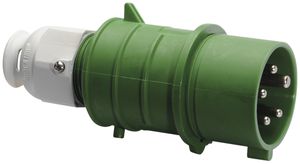 Stecker CEE Bals 5P 16A >50V 10h grün IP44 QC, TE-Plus