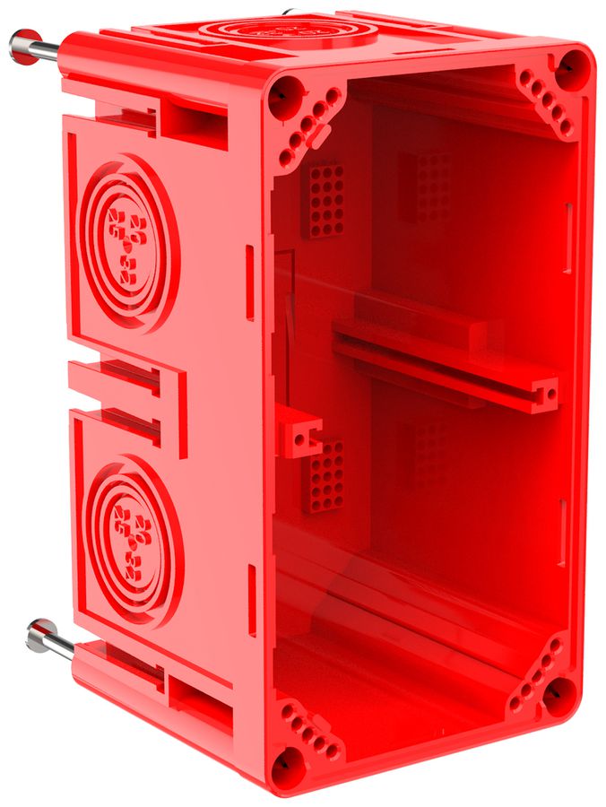 Einlasskasten CRALLO-LEU 138×78×73mm 2×1 Halogenfrei rot