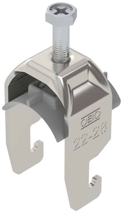 Fixation rapide BET 2056 pied à U matière synthétique 22…28mm 1×câble A2 1.4301