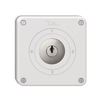 NUPU-Drehschalter NEVO, 5/1L, mit Schloss&2 Schlüsseln, KS, 0-1-2-3, weiss