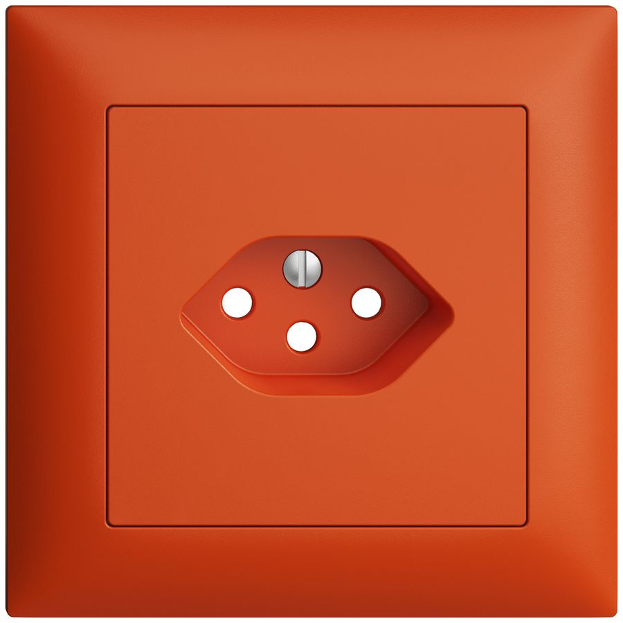 UP-Frontset EDIZIOdue orange 88×88mm 1×T13A