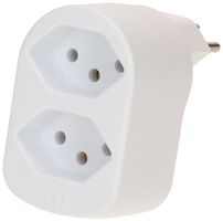 Mehrfach-Stecker MAX HAURI ADAPT SPLIT 10A 2×T13 ws