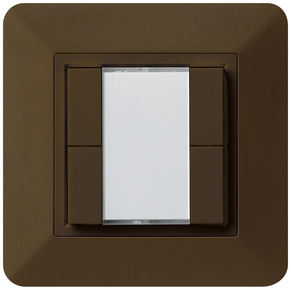 Pulsante multifunzionale AP kallysto.trend KNX RF 4×marrone