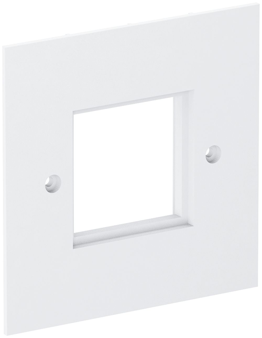 Plaque de recouvrement Bettermann 1×module 45, 95×95mm, PA, blanc pur