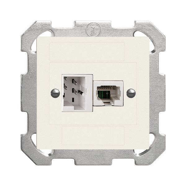 UP-Dose xDSL RJ45/TT83 weiss ITplus EDIZIOdue mit Filter