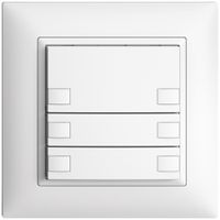UP-Taster KNX 6-fach EDIZIOdue weiss RGB ohne LED