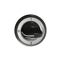 Frontset Feller 0-1-1+2-2 schwarz für Drehschalter