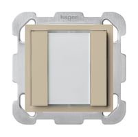 Pulsante universale INC 2×kallysto B con LED beige