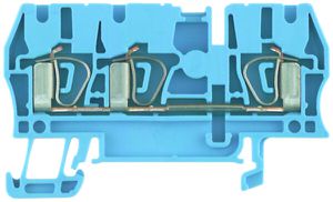 Durchgangs-Reihenklemme Weidmüller ZDU 2.5/3AN Zugfeder 2.5mm² TS35 blau