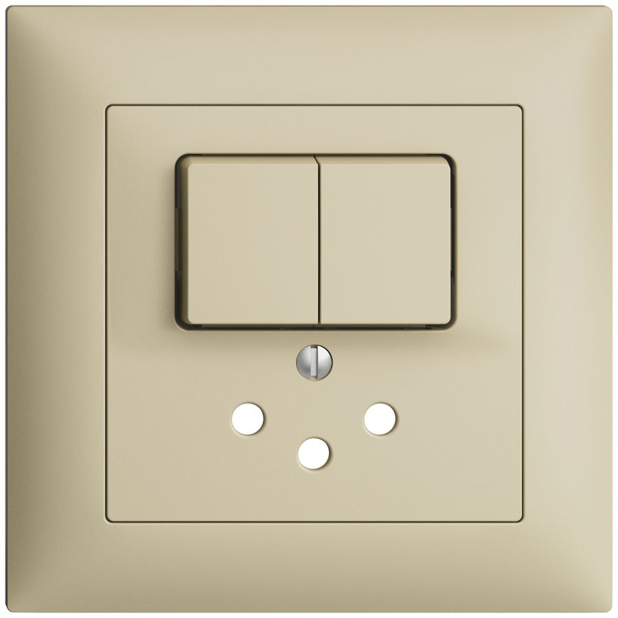 Kit frontal ENC EDIZIOdue vanille 88×88mm T12 avec shutter