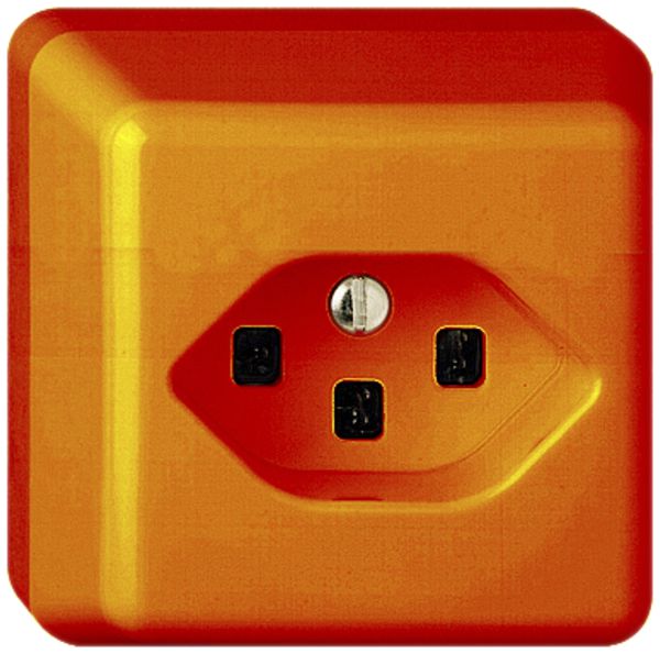 AP-Steckdose FH T23 16A orange, mit Steckklemmen