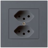 UP-Steckdose kallysto.pro 2×T13 anthrazit