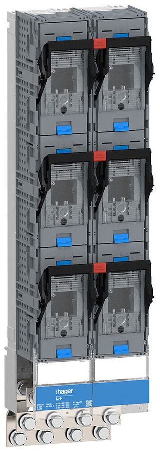 NH-Lastschaltleiste Hager FV+ NH3 1P 1260A 690V 80kA Schraubanschluss