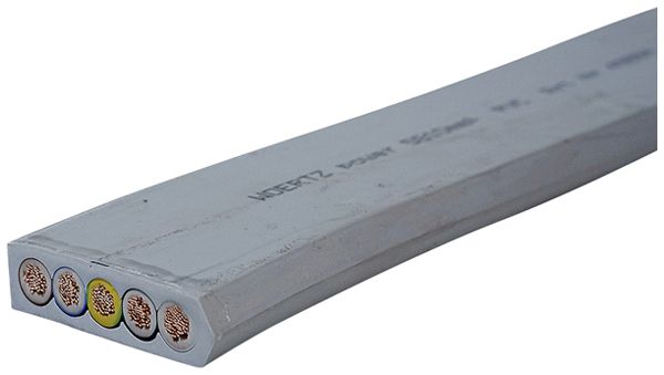 Flachkabel Woertz Power 5×10mm² PVC grau Eca