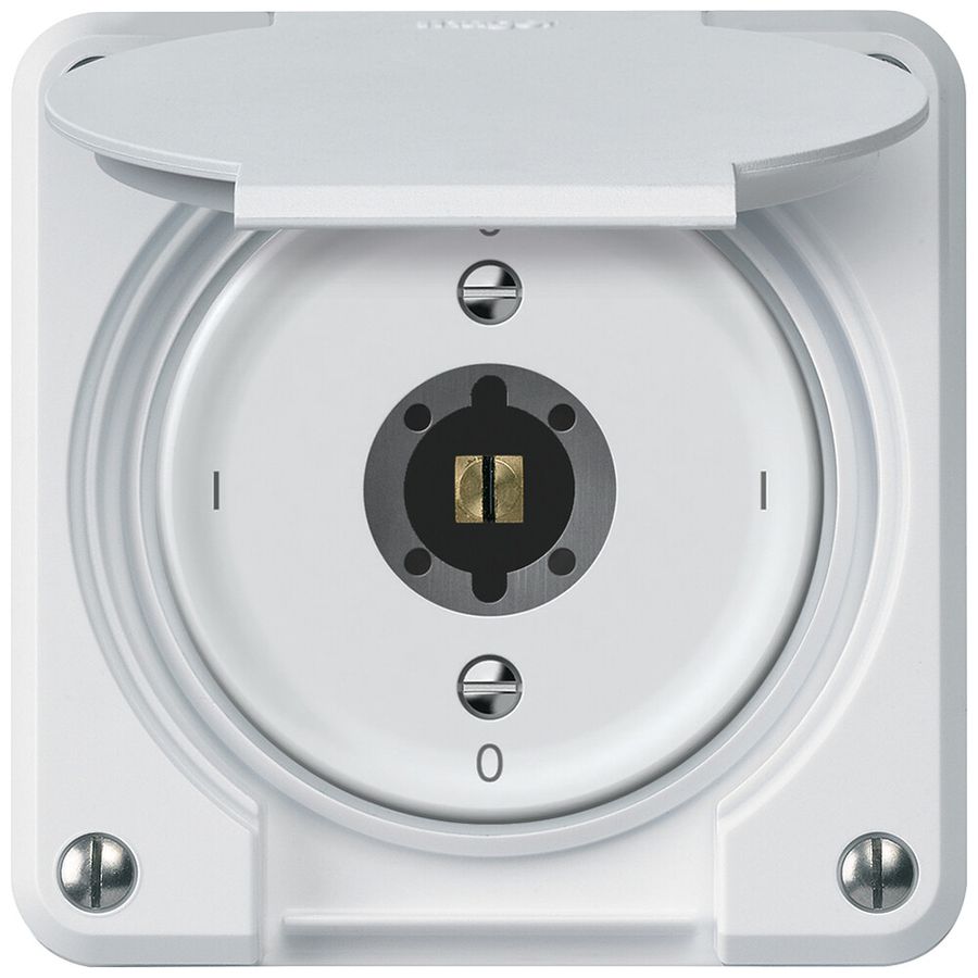 Interrupteur à clé ENC robusto interrupteur en/hors 1 pôle 16A 250V 86×86mm bc