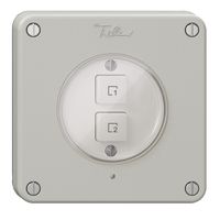 Szenentaster 2 Szenen vertikal/2T NEVO Wiser N.CO lichtgrau