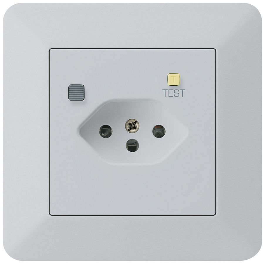 UP-Steckdose KTR T13 FI 30mA hellgrau