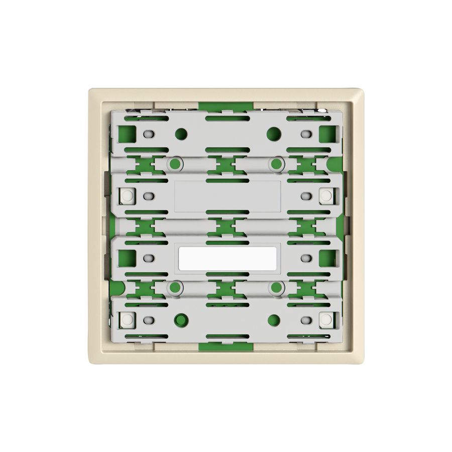 Piastra frontale EDIZIO.liv UNI SNAPFIX® 60×60mm crema