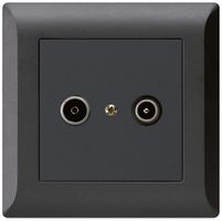 Presa di passaggio INC kallysto.line R/TV 14dB nero