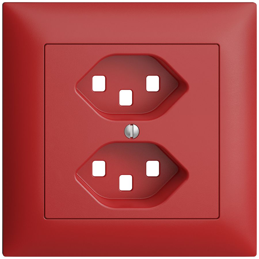 UP-Frontset EDIZIOdue berry 88×88mm 2×T23