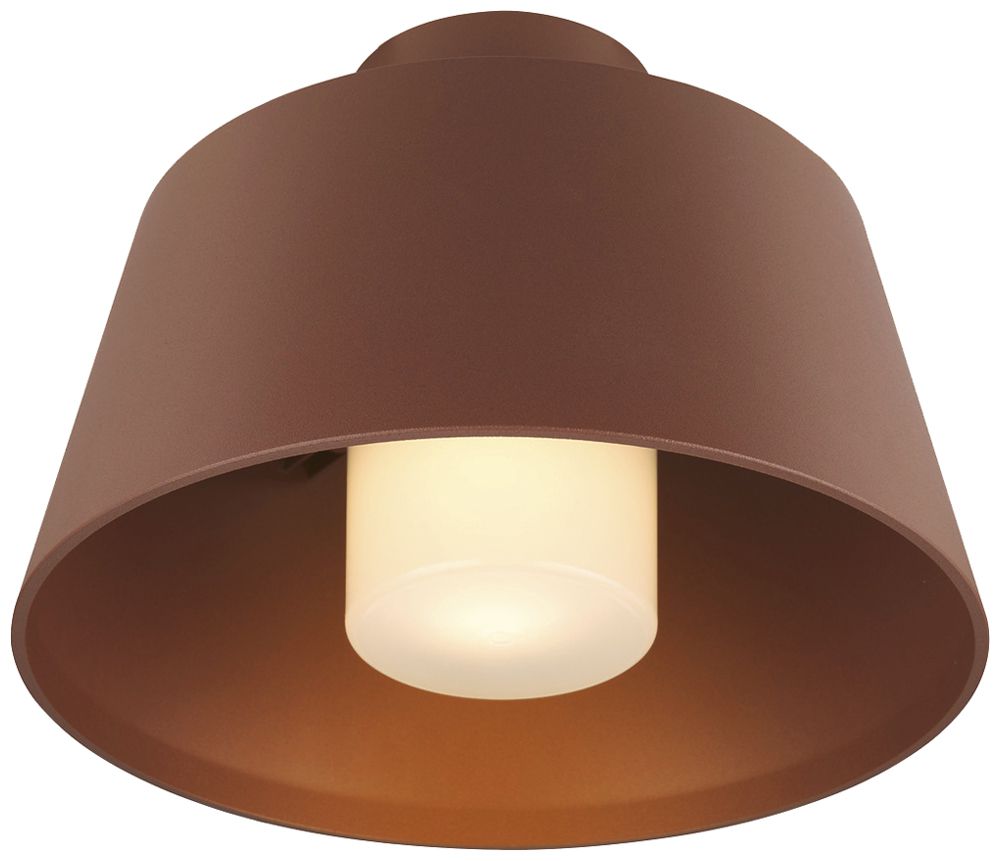 Deckenleuchte SLV PHOTONI E27 1×0…13W IP55 Ø250mm rost