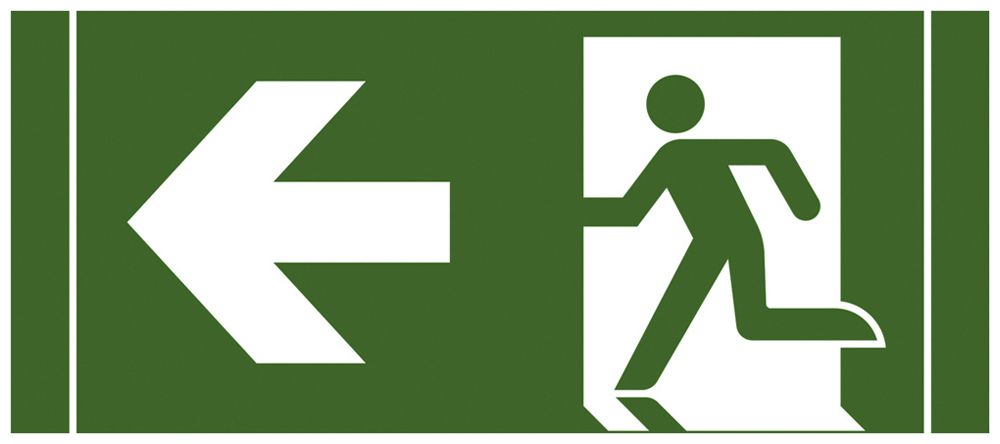 Piktogramm SCHUCH 121/33 W Pfeil nach links, selbstklebend