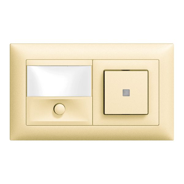 Combinaison grd.2×1 ENC sonnerie+AR EDIZIOdue vanille