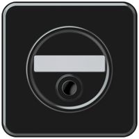 UP-Sonnerie-Drucktaster origin 92×92mm Ø58mm schwarz