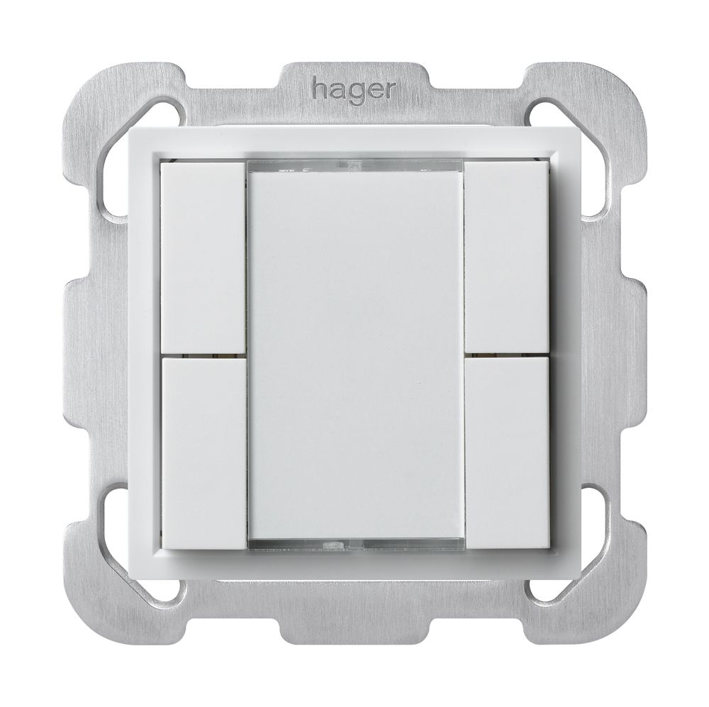 Poussoir universel ENC 4×KLA B avec LED blanc