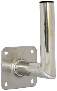 Support d'antenne WiSi support mural Ø50×200mm aluminium