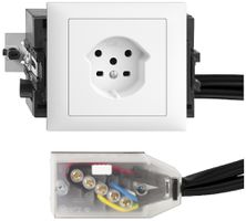 Presa INS EDIZIOdue T15 bianco 49…69mm per cavo piatto Technofil