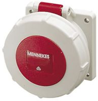 Presa INS CEE 32A 5P 6h 400V rosso, diritta TwinContact IP67