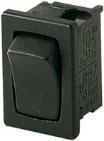 EB-Wippenschalter Novitronic, 12A/250V 0/1L, schwarz