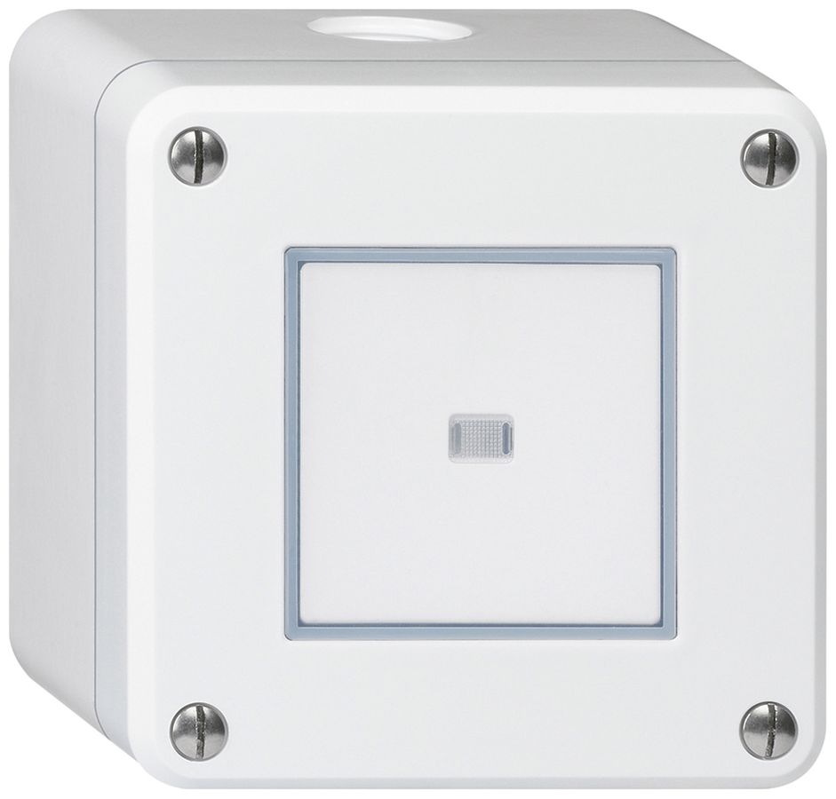 AP-Druckschalter robusto IP55 Schema 3 beleuchtet weiss