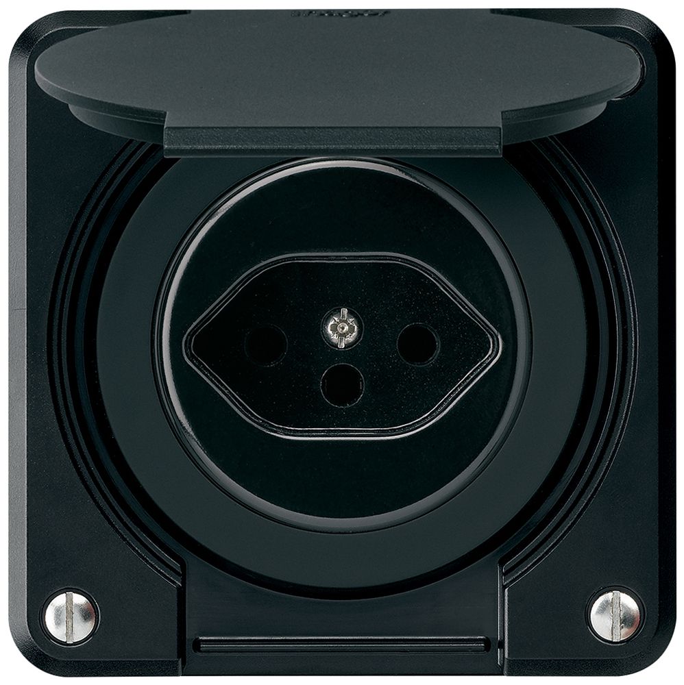 UP-Steckdose robusto Typ 13 schwarz für Kombination