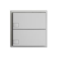 KNX-Taster RGB EDUE, 250mW, m.RGB-LED, 2×Taste, 1×Tastenb., hgu