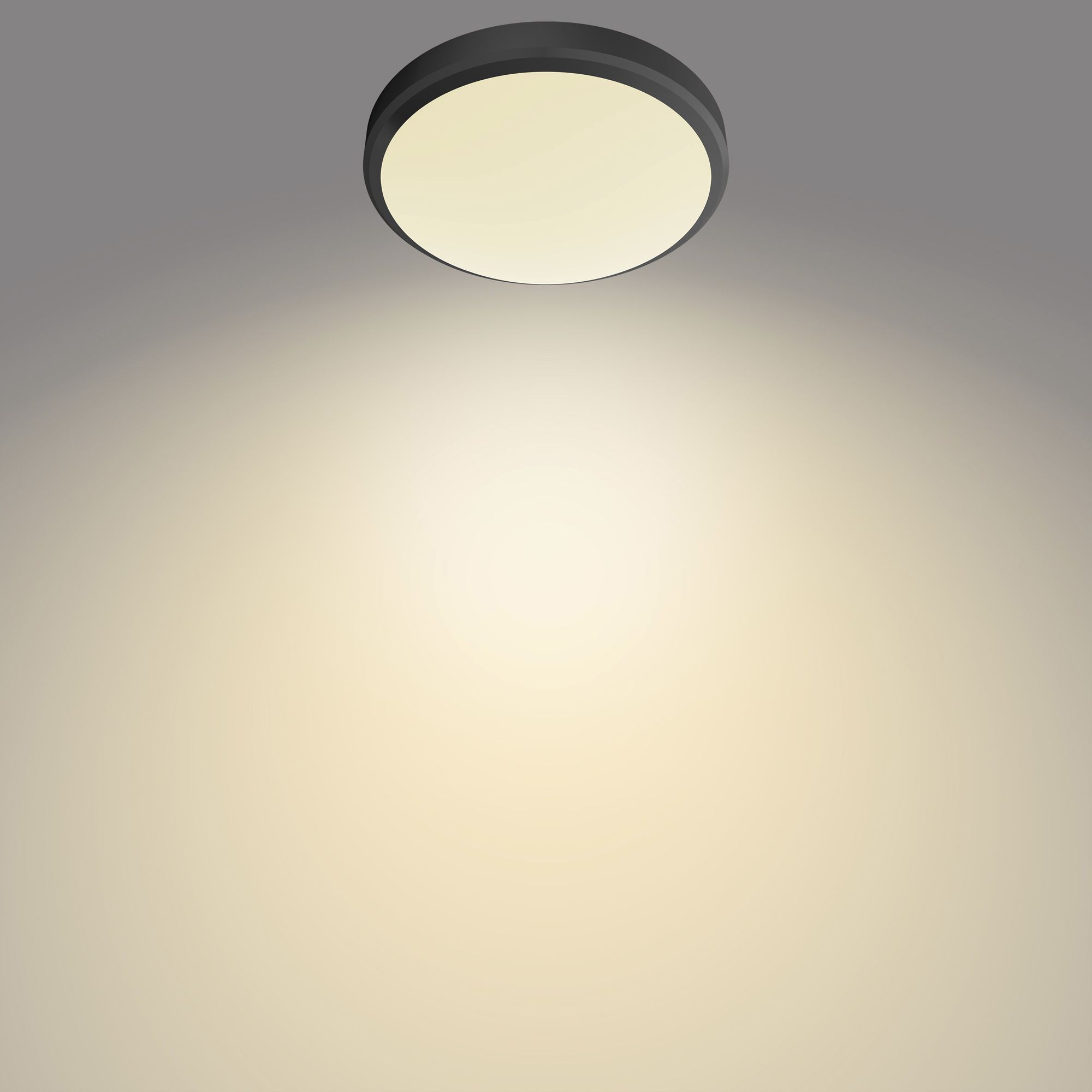 Plafoniera LED Philips Doris 6W 600lm 2700K IP44 Ø220mm nero