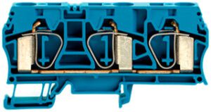 Durchgangs-Reihenklemme Weidmüller ZDU 16/3AN Zugfeder 16mm² TS35 blau