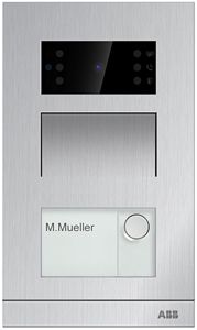 UP-Video-Aussenstation ABB-Welcome IP, 1 Taste, Mini, Aluminium